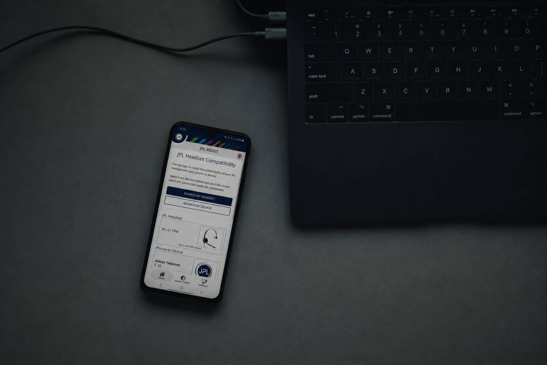 Mobile app connected-device integration